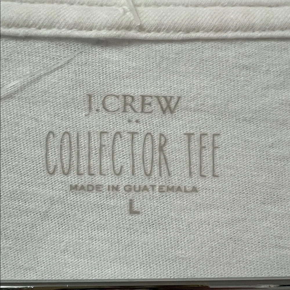 J Crew White Long Sleeve with Green Truck and Orange Pumpkins Sz L